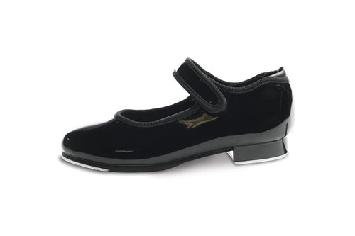 Danshuz Child Velcro Strap Tap Patton Leather Tap Shoes - 530/534