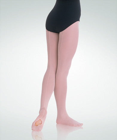 Body Wrappers Adult TotalSTRETCH Back Seamed Convertible Tights